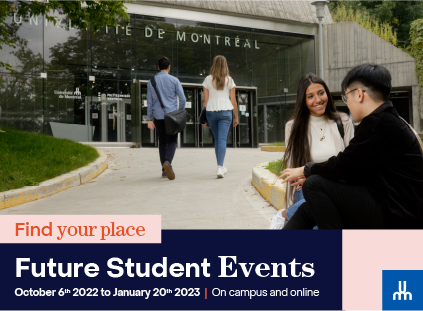 Futur Students Events October 6th 2022 to January 20th 2023