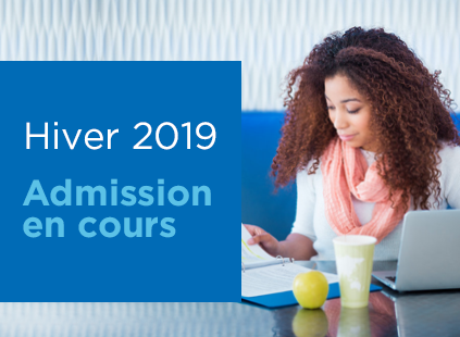 L'admission est ouverte pour l'hiver 2019!