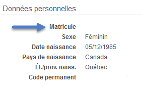 matricule